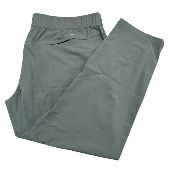 Eddie Bauer Pants - Eddie Bauer Womens Traveler Ankle Pants XL Green Lightweight Elastic Waist Hike